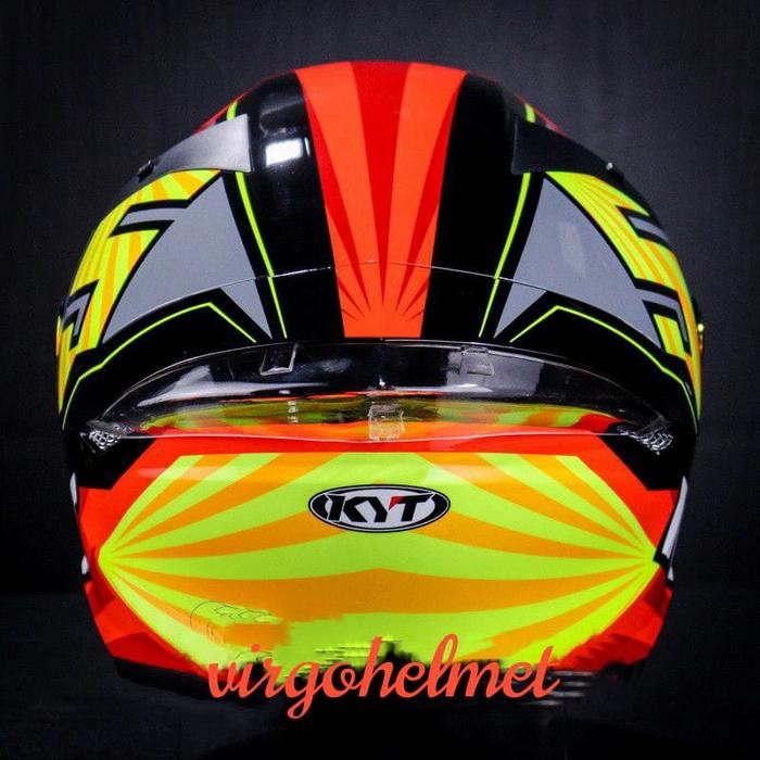 KYT HELM TT COURSE JAUME MASIA REPLIKA+VISOR IRIDIUM+SPOILER