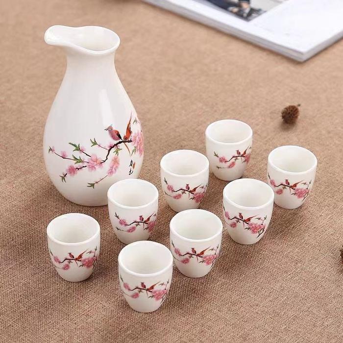 7pcs/Set Teko Cangkir Set Keramik Japanese Teapot Set Teko Keramik Set Cangkir