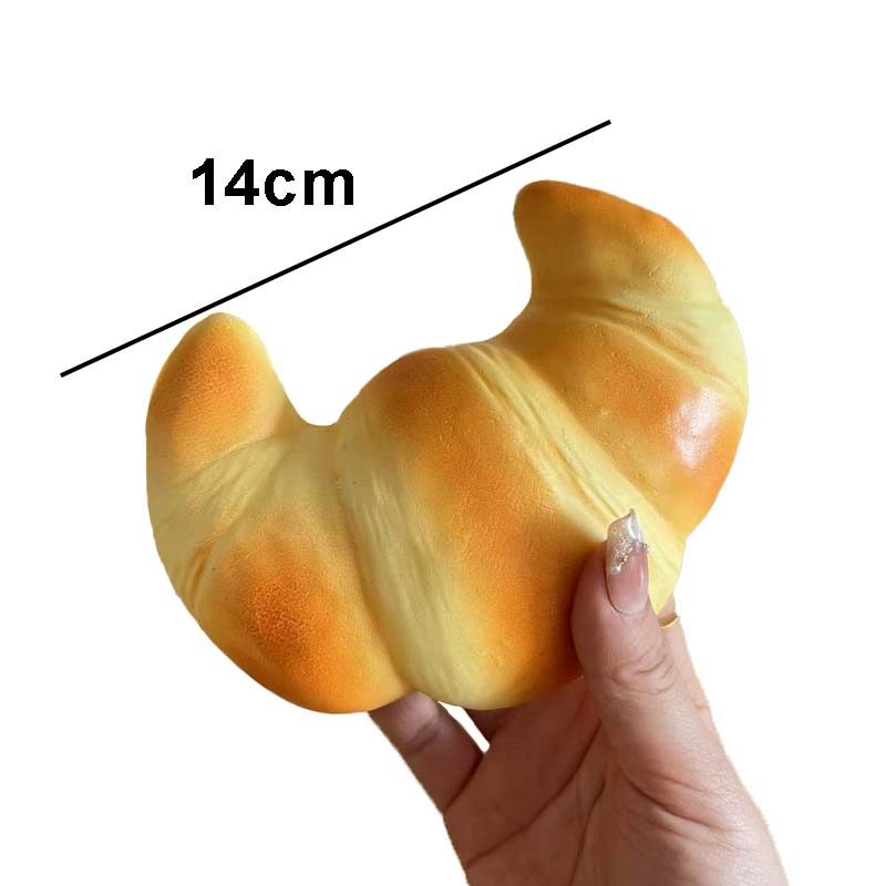 Squishy Croissant Squeeze Slow Rising Stress Relief Toys Super Soft Squeeze Bread Realistic