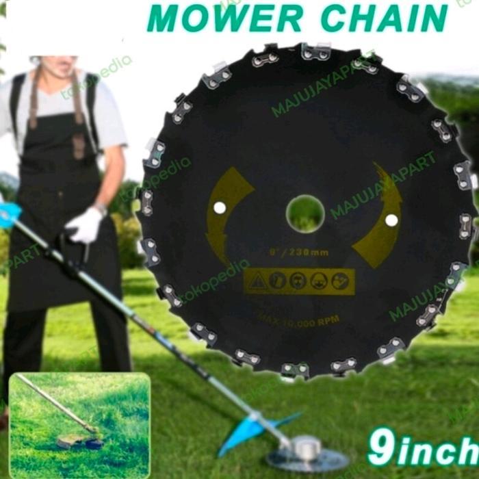 PISAU BULAT MESIN POTONG RUMPUT MODEL CHAINSAW