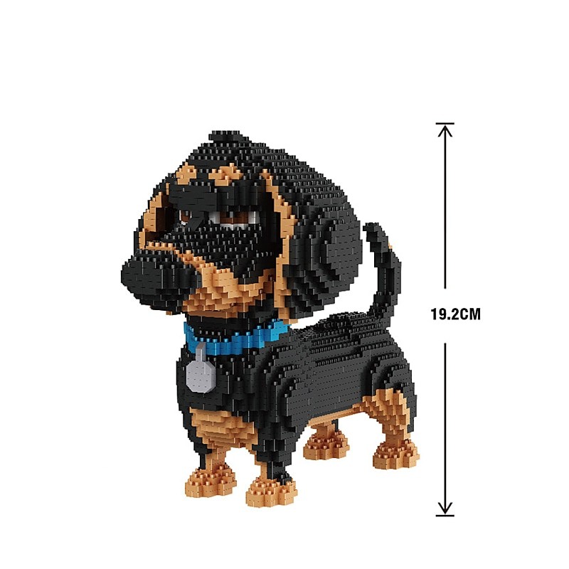 Micro-Particle Building Blocks for Children, Pet Dog and Cat Animal Assembly Model Ornaments, DIY