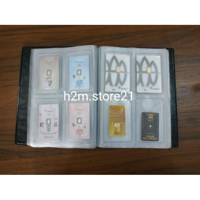 Ready Stok Dompet Album Tempat Penyimpanan Emas Antam Mini Gold/Album Logam Mulia