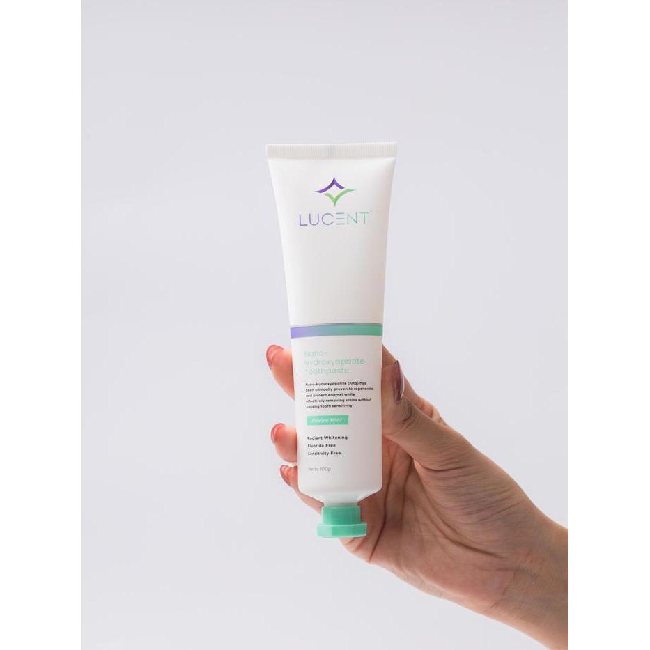 LUCENT Nano Hydroxyapatite Toothpaste Revive Mint 100g Pasta Gigi Sensitif, Whitening & Enamel