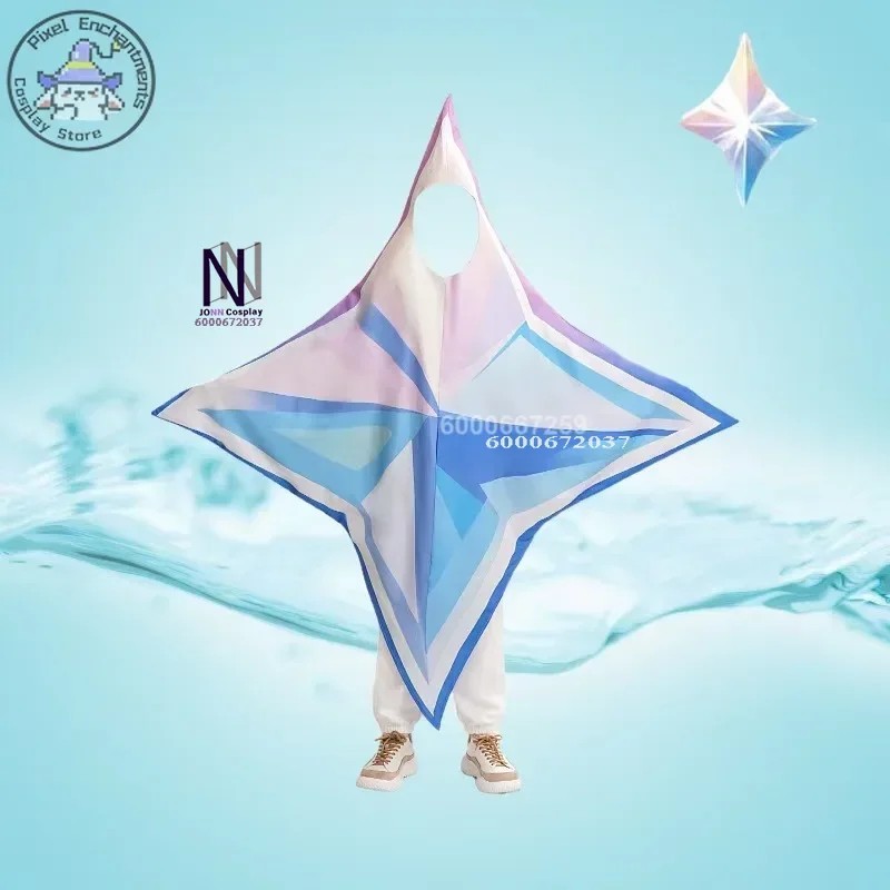 Game Kids Primogems Cosplay Costume Pentagram Giant Genshin Primogem Anime Prop Halloween Party