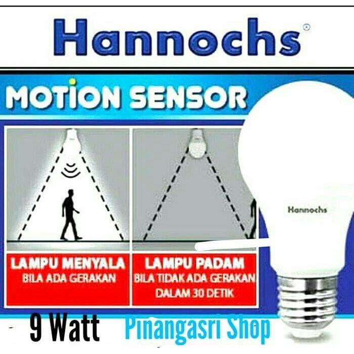 Lampu Led Sensor Gerak Hannochs 9 w / Motion Sensor Hannoch 9 WATT