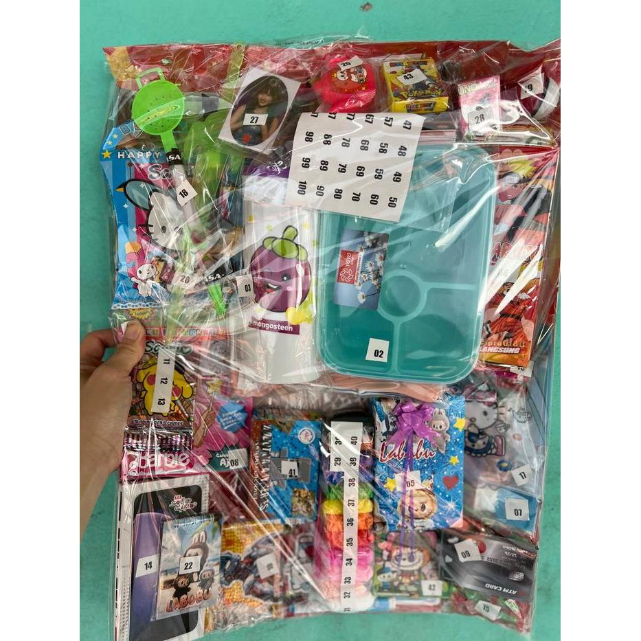 Mainan Anak Lotre Murah Mainan Lotre Anak Lengkap Prize Isi 80 Banyak Variasi Macam Macam Hadiah