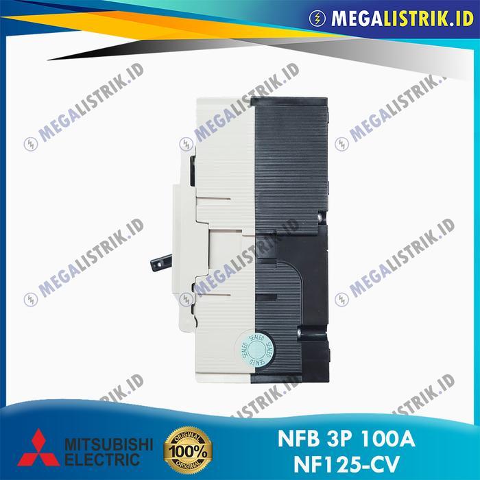Mitsubishi Nfb 3P 100A Nf125-Cv / Mccb / No Fuse Breaker Nf125Cv 100 Ampere