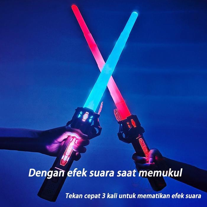 Nodia Gift Box Pedang Laser Flash Lampu Teleskopik/Mainan Star Wars/Mainan Role-Playing