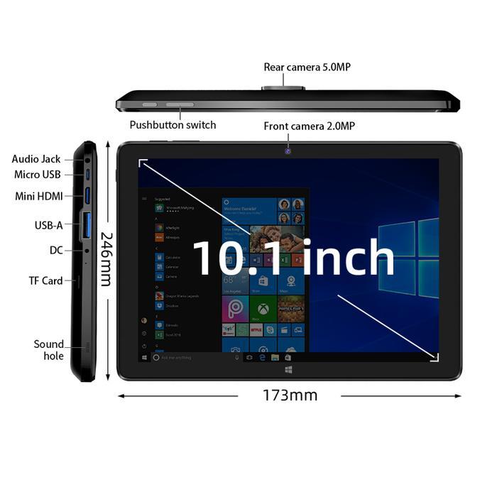 Promo Nextfun 10.1" Windows Tablet Touch Screen Laptop Ram 8Gb Rom 256Gb Intel Quad Core Processor