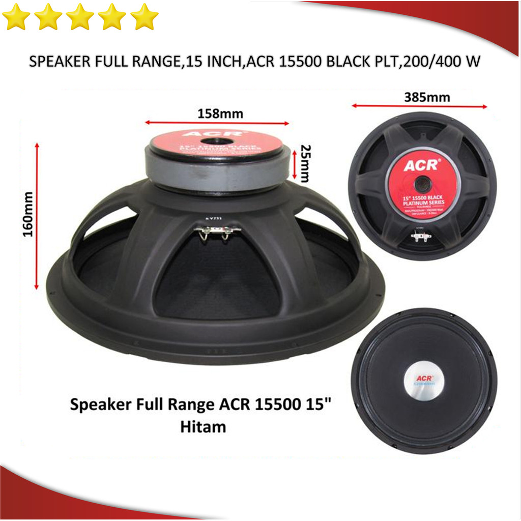 Speaker fullrange 15 inch ACR 15500