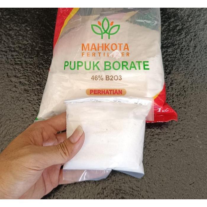 PUPUK MAHKOTA BORATE REPACKING 100 GRAM - PUPUK BORATE MAHKOTA - PUPUK BORAT - PUPUK BORON - PUPUK