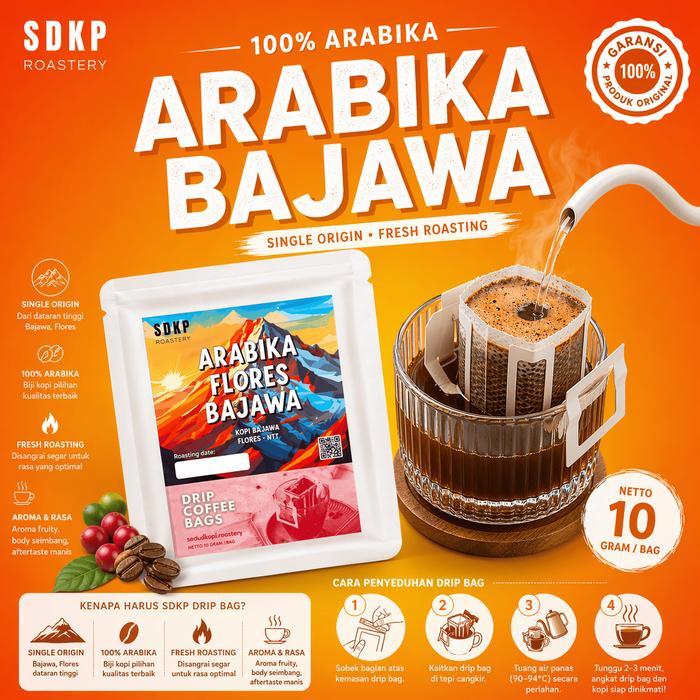 Kopi Arabika Drip Bag - Paket 4 Rasa Enak - Halu Banana, Gayo, Flores Bajawa dan Bali Kintamani
