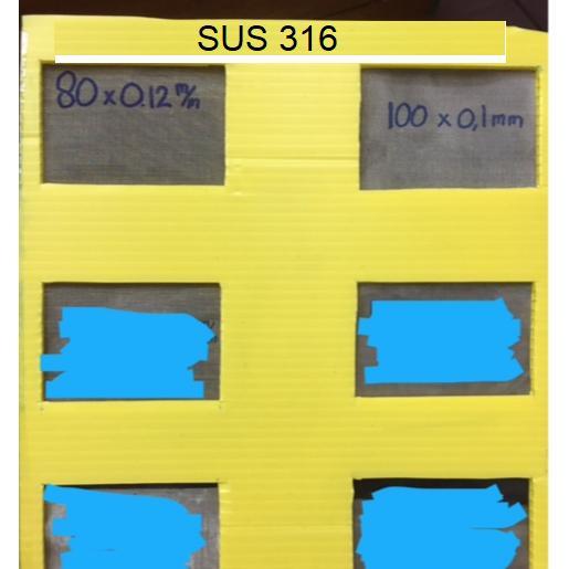 wire mesh stainless SUS 316 Mesh 80 dan 100