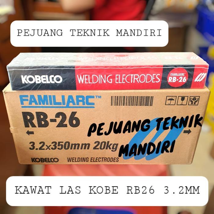 KAWAT LAS KOBE RB26 3.2MM / KAWAT LAS BESI KOBE RB26 3.2 MM
