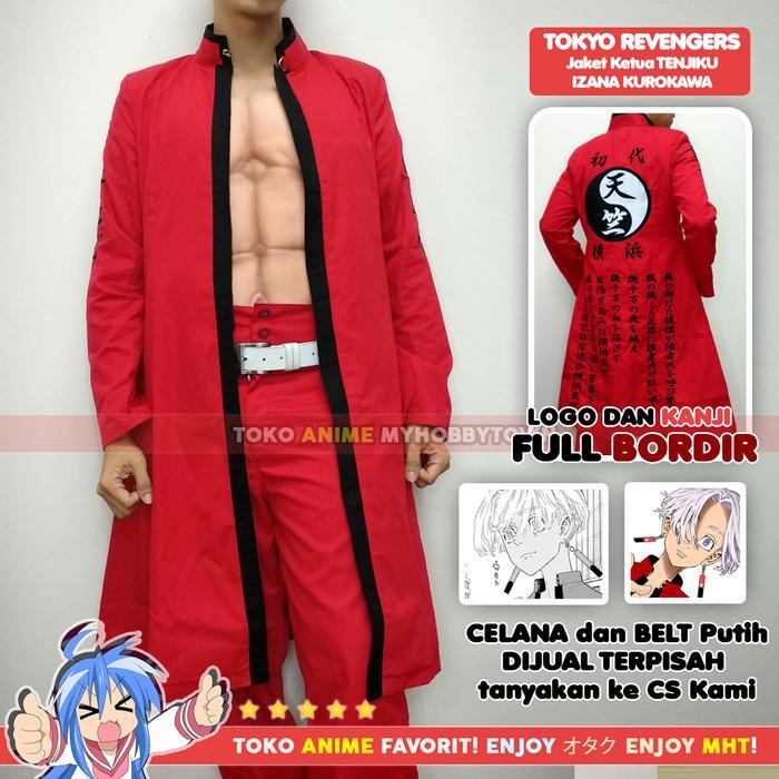 Jaket Jubah Coat Izana Kuroka Tokyo Revengers ket Yokohama Tenjiku Gang - Jaket Cosplay Anime -