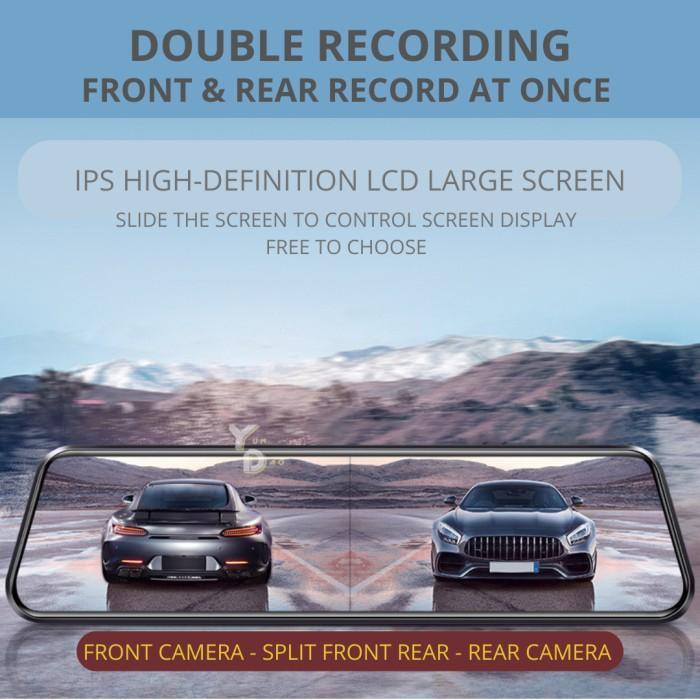 Lenovo V7 Plus Kamera Spion Dashcam Original DVR Dual Full-HD Full Screen Kabel