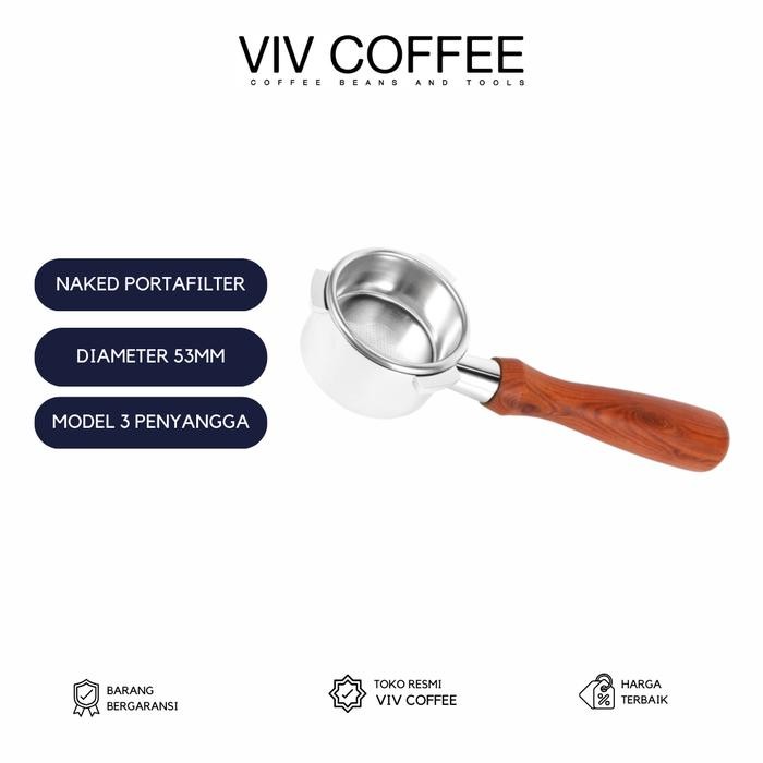 

NAKED PORTAFILTER 53MM STAINLESS FOR DELONGHI