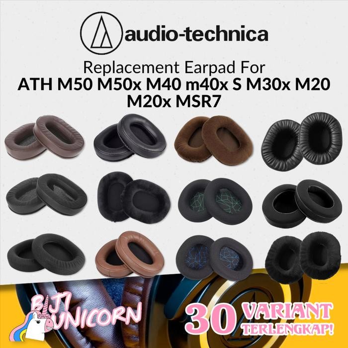 New Earcup/Earpad/Ear Cushion Audio Technica ATH-M50 M50x M40 M40x M30x