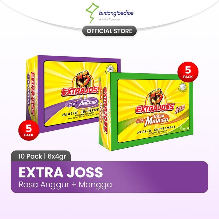 

oW.galiban - Extra Joss Energi Rasa Anggur 5 Pack + Mangga 5 Pack Minuman Sachet