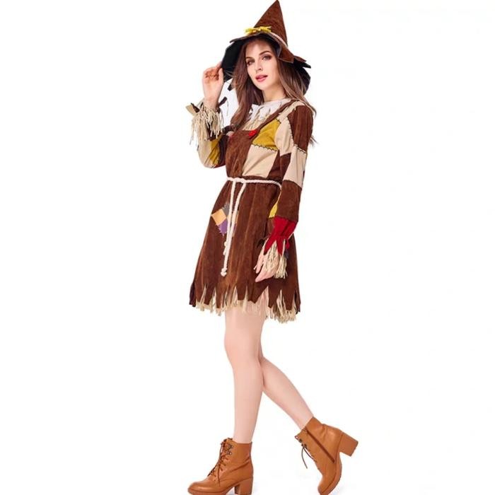 SCARECROW THE WIZARD OF OZ WOMAN COSTUME HALLOWEEN WANITA ORANG SAWAH