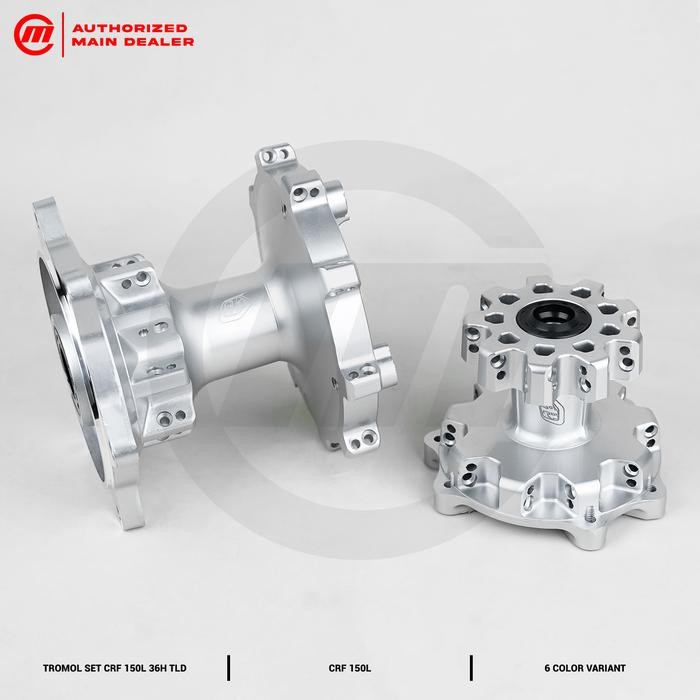 Tromol Set Front Rear Crf 150L 36H Black Silver Tld