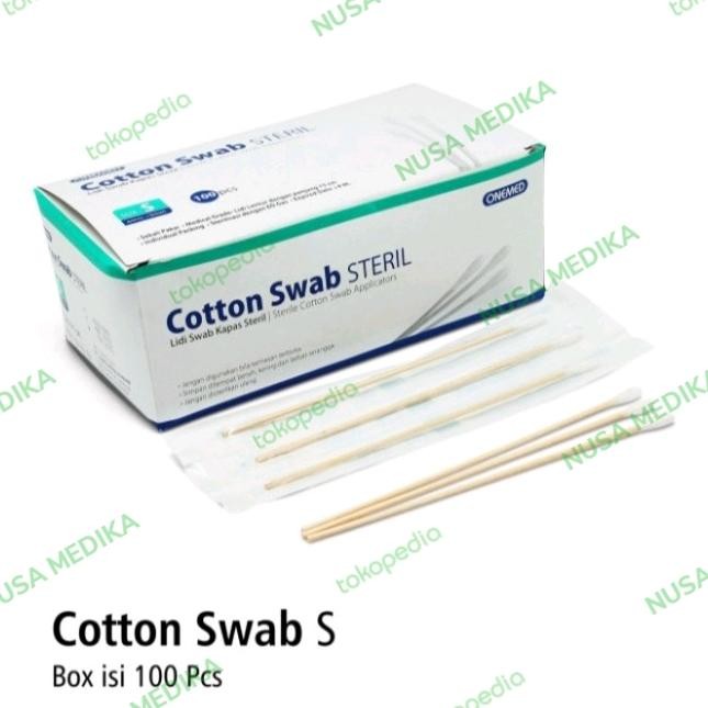 COTTON SWAB STERIL S ISI 100PCS