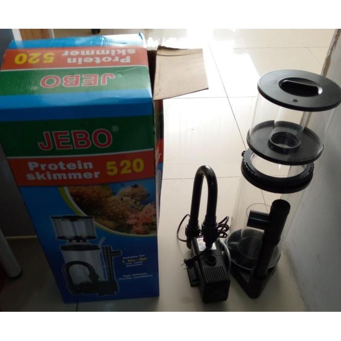 JEBO 520 PROTEIN SKIMMER PENYEDOT BUSA AQUARIUM KOLAM IKAN PENJERNIH
