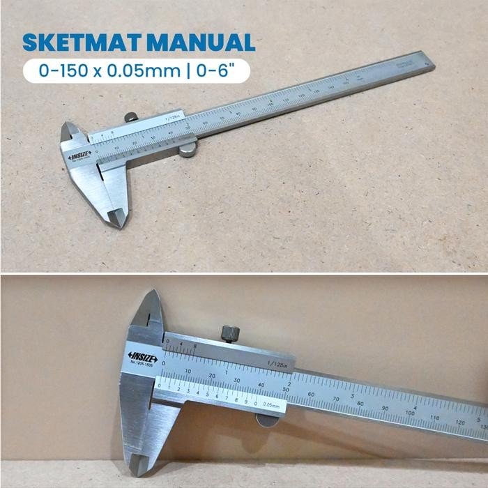 Sketmat / Jangka Sorong / Vernier Kaliper 6" Insize Caliper