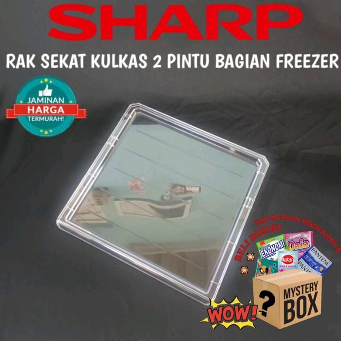 Rak Sekat Rak Tatakan Kulkas Sharp 2 Pintu Bagian Freezer Original