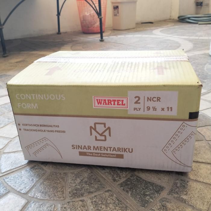 

2 Ply : 4 Wartel Kertas Continuous Form Sinar Mentari 9 1/2 x 11