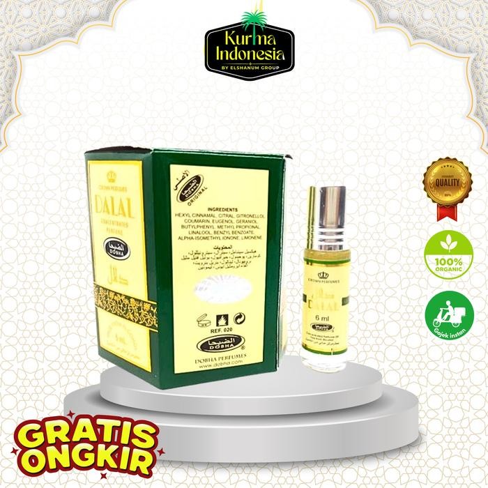 PROMO SPECIAL PARFUM DOBHA DALAL 6ML ASLI ARAB SAUDI - MINYAK WANGI PRIA ORIGINAL NON ALKOHOL -