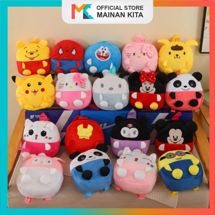 MK515 Tas Anak Kecil Laki Laki Perempuan Paud Tk Backpack Karakter Ransel Sekolah Fashion