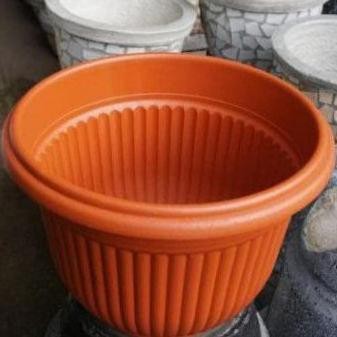 POT PLASTIK 40 CM COKLAT 817 / POT TANAMAN / POT BUNGA