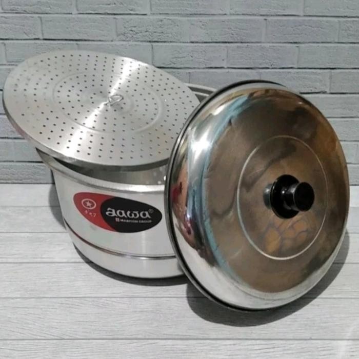 Panci Langseng Maspion Jawa 33Cm/Panci Kukusan Maspion Jawa 33Cm/Dandang Maspion Jawa 33Cm