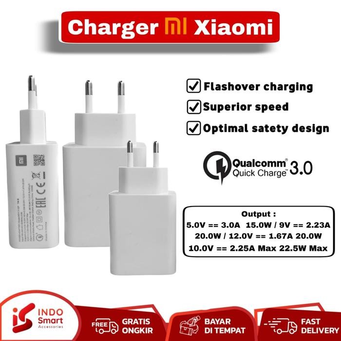 Charger Xiaomi FAST CHARGING Type C / Micro USB Casan Hp 9V-2A