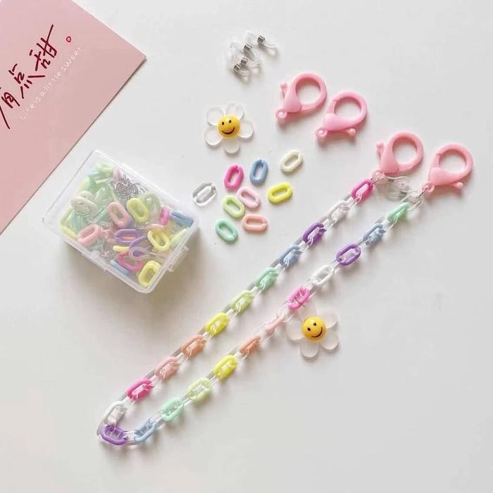 

DISKON tali masker mask strap masker kalung masker bunga DIY do it yourself