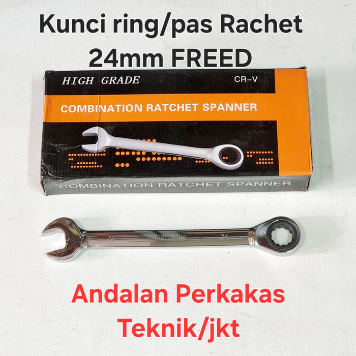KUNCI RING/PAS RACHET 24MM CRV MIRROR MERK FREED
