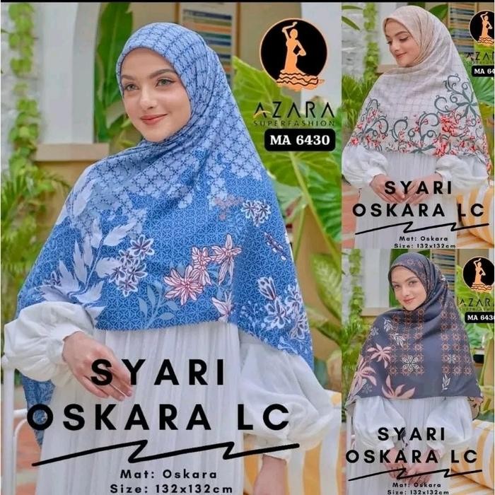 Pilihan- Jilbab Segi Empat Syari Oskara Azara 130X130 Motif Dan Polos Voal