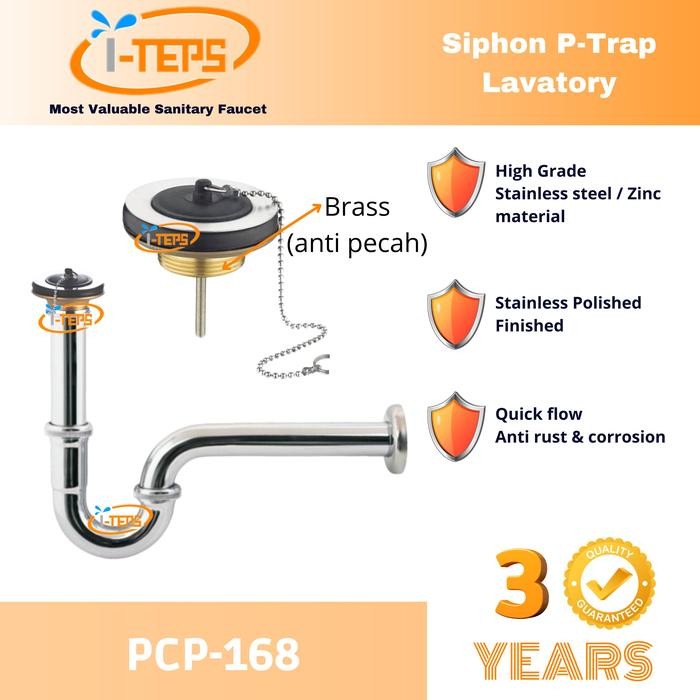 Terbaik Iteps Avur Wastafel Pcp-168 Pembuangan Wastafel 100% Ori