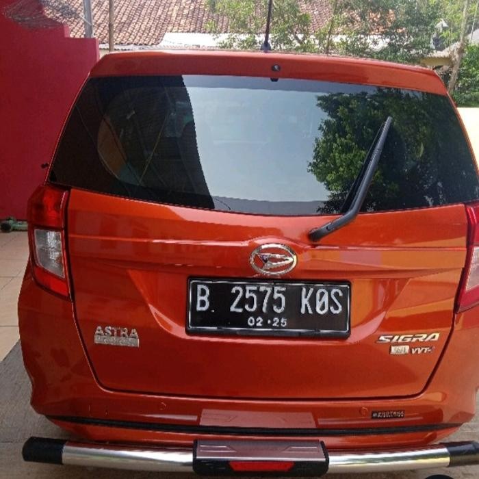PENGAMAN BUMPER BELAKANG SIGRA BESI STAINLESS 2016-2022 TERLARIS