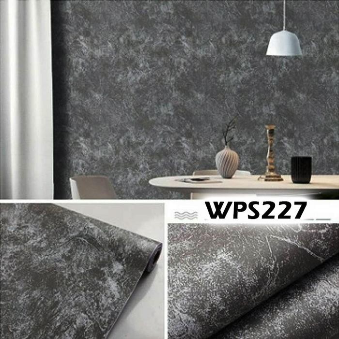 Meth Wps227 Tembok Motif Cat Semen Painting Cement Wallpaper Sticker Walpaper Dinding