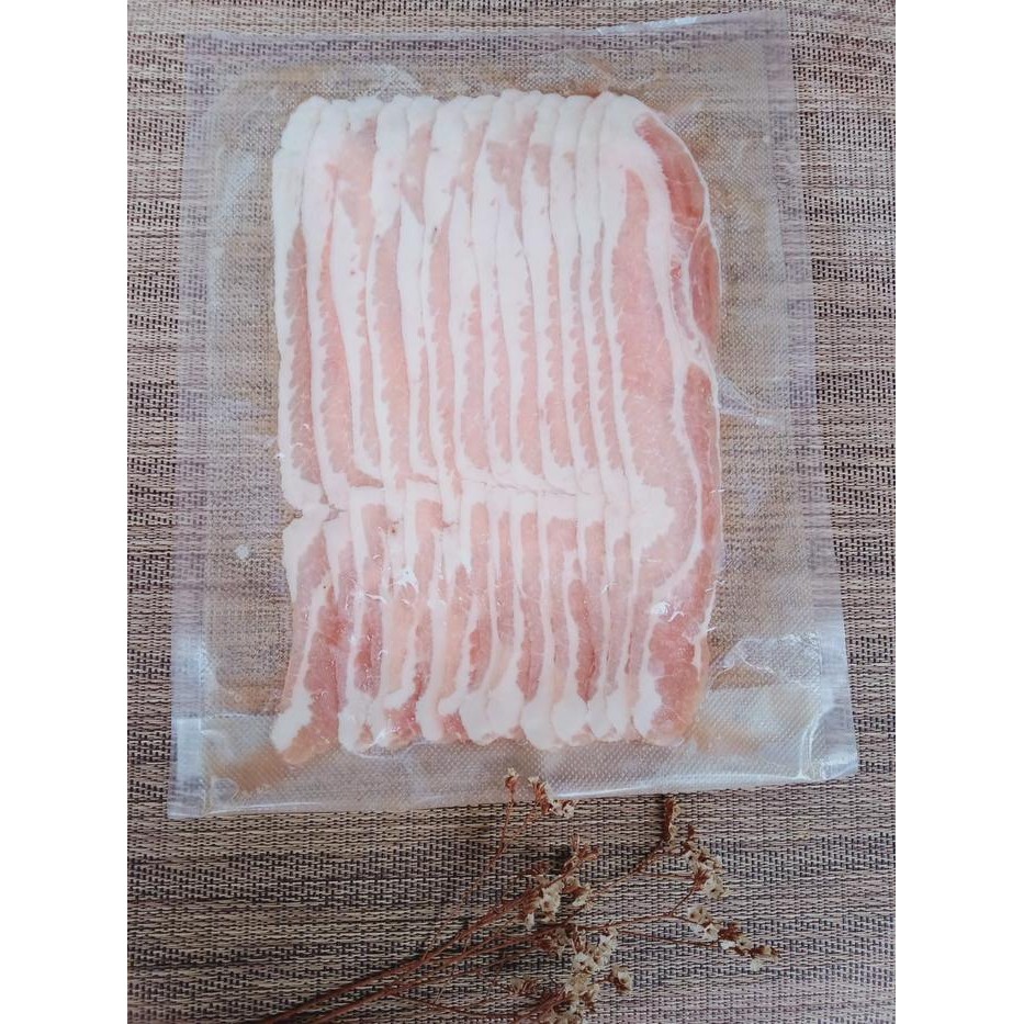 

Pilihan- Import Pork Belly, Samcan, Samgyeopsal - 250Gr/500Gr