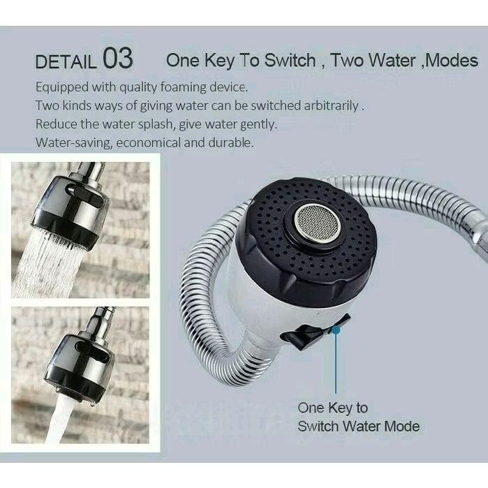 Kran Sink Flexible Tembok Mixer/Panas Dingin