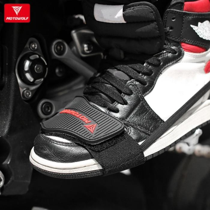 Pelindung Sepatu Motor Outdoor Shift Pad Sepatu MOTOWOLF Karet Pelindung Motor