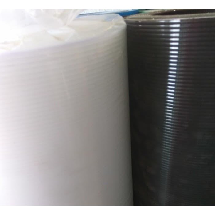 TERLARIS FIBER PENUTUP PAGAR GARIS LINER METERAN / PVC SHEET / PLASTIK PAGAR READY STOCK