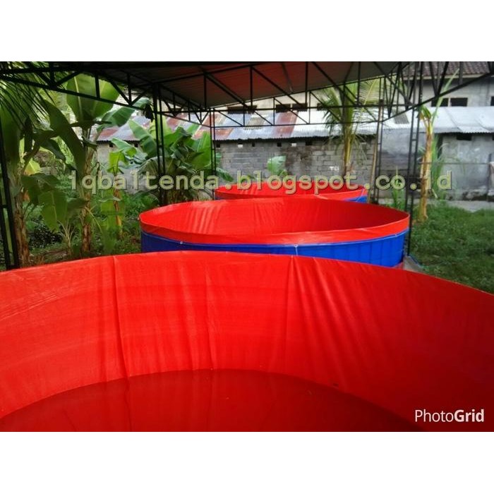 

TERBARU! kolam terpal bulat Diameter 2 T.0.5 m. A12 sakura.