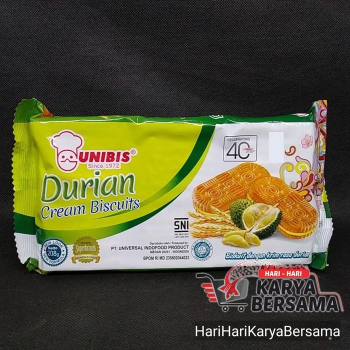 

BISKUIT UNIBIS DURIAN CREAM 208GR