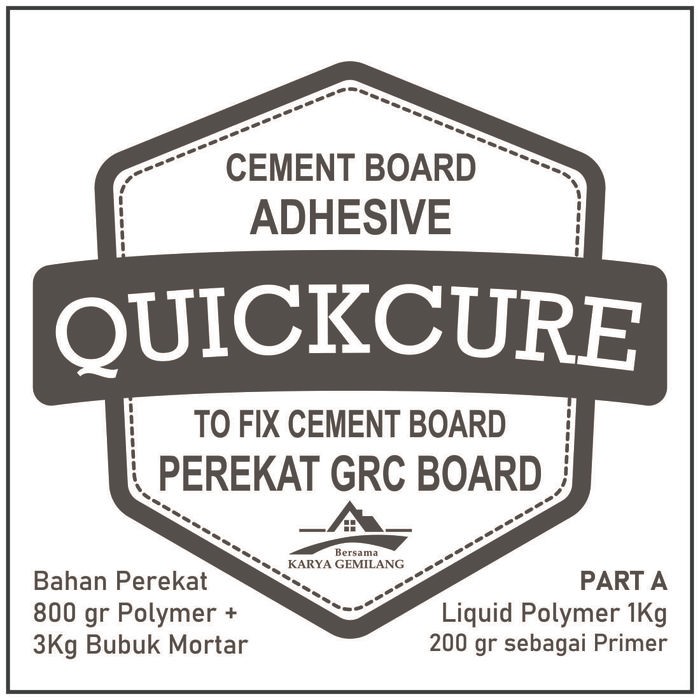CEMENT BOARD ADHESIVE, PEREKAT GRC BOARD, PEREKAT UBIN HEAVY DUTY