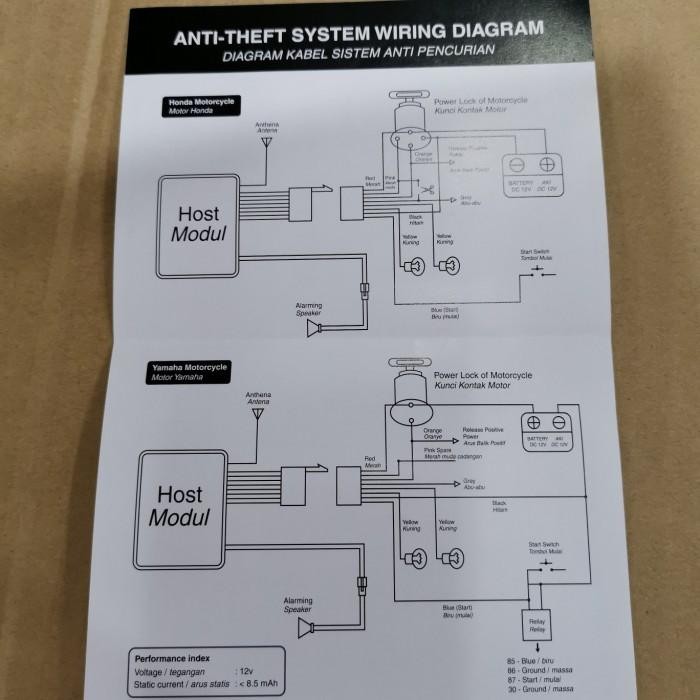 Alarm Motor Securicle 9 Nine A1