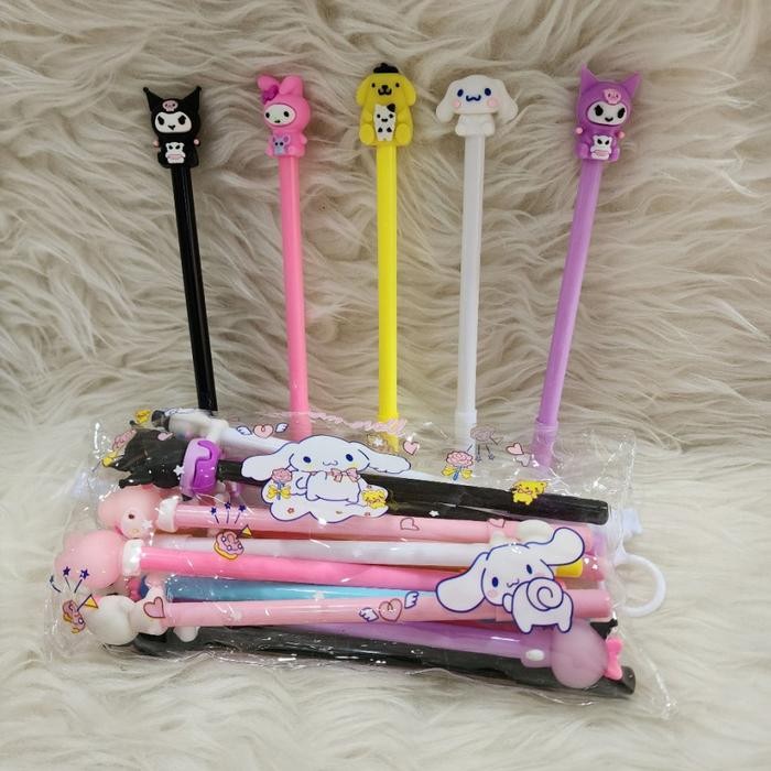 

OJ Bulpen Pulpen Set Sanrio With Pouch Viral Isi 20 Pcs